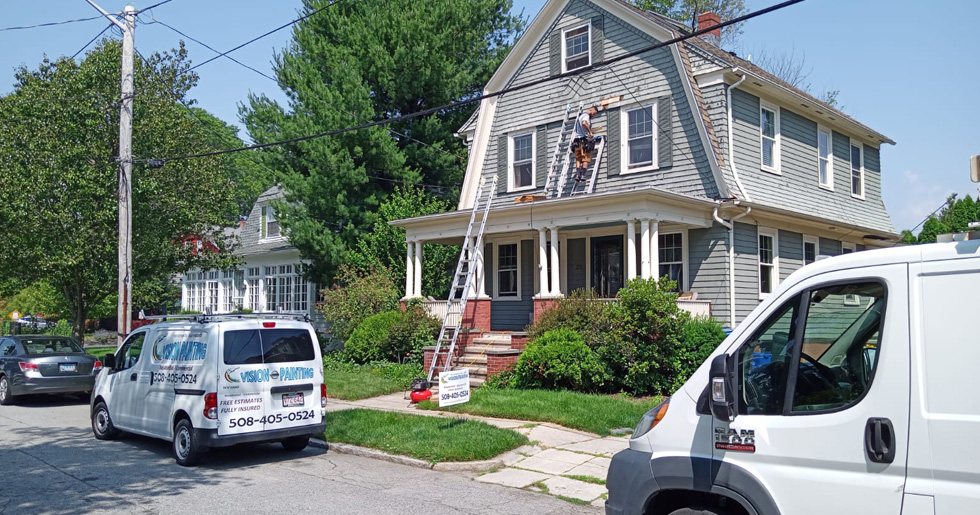 Exterior home painting Auburn, RI